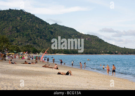 Lamai Beach su Koh Samui, Thailandia Foto Stock