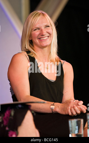 Jo Whiley British radio DJ su BBC Radio 1 e presentatore televisivo nella foto a Hay Festival 2009 Foto Stock