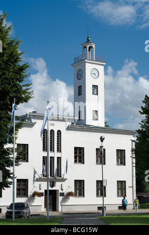 Municipio di Viljandi con i suoi itinerari segreti di palazzo ducale in Estonia Paesi Baltici Foto Stock