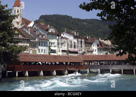 Villaggio Svizzero: Thun svizzera Foto Stock