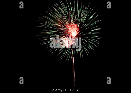 Fuochi d'artificio preso sul quarto di luglio in Florida Foto Stock