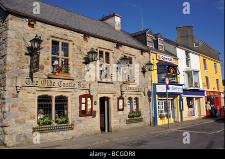 Donegal Town Street scene in Irlanda Foto Stock