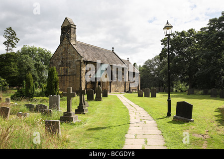 San Giovanni Battista chiesa parrocchiale di Adel, Leeds, England, Regno Unito Foto Stock