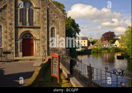 Donegal Town Street scene in Irlanda Foto Stock