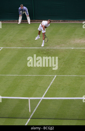 Campionati di Wimbledon 2009, Alta Vista della corte centrale Foto Stock