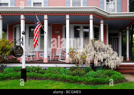 Victorian bed and breakfast Cape May new jersey usa Foto Stock