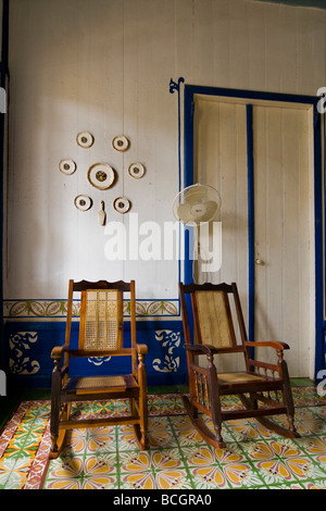 Cuba baracoa ristorante coloniale Foto Stock