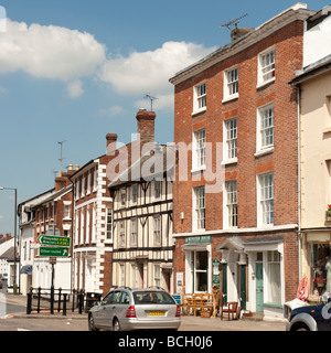 Era georgiana edifici su Broad Street Leominster Herefordshire England Regno Unito Foto Stock