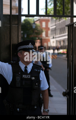 Downing Street da Whitehall Foto Stock