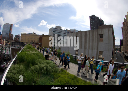 La nuova linea Alta Park di New York quartiere di Chelsea Foto Stock