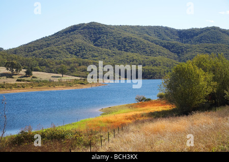 Jounama Pondage Talbingo montagne innevate del Nuovo Galles del Sud Australia Foto Stock