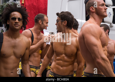 Gay Pride Marzo attraverso Londra Summer Foto Stock