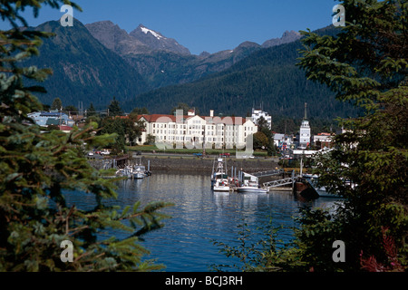 Alaska pionieri Home Su porto di Sitka AK SE Estate Foto Stock