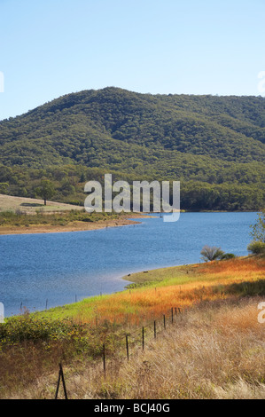 Jounama Pondage Talbingo montagne innevate del Nuovo Galles del Sud Australia Foto Stock