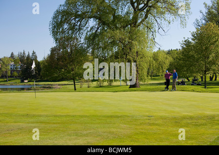 Campo da Golf a Cooperstown NY Foto Stock