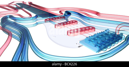 Chitarra elettrica Foto Stock