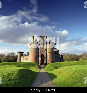 Caerlaverock Castle, Solway Coast, Dumfries and Galloway, Scozia Foto Stock