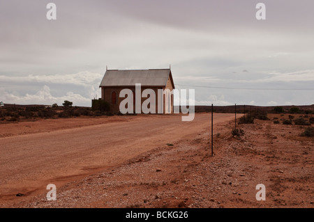 Chiesa deserta in Silverton NSW Australia Foto Stock