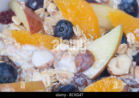 Muesli molto vicino Foto Stock
