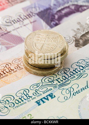 Valuta britannica Foto Stock