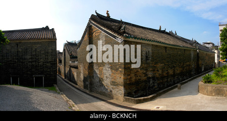 Cina Hong Kong Yuen Long district codolo sala ancestrale a Ping Shan heritage trail Foto Stock