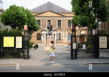 Wesley's Chapel, City Road, Londra Foto Stock