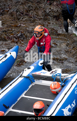 Zapcat Thundercat barcha a motore gara. Suono di Plymouth. Luglio 2009 Foto Stock