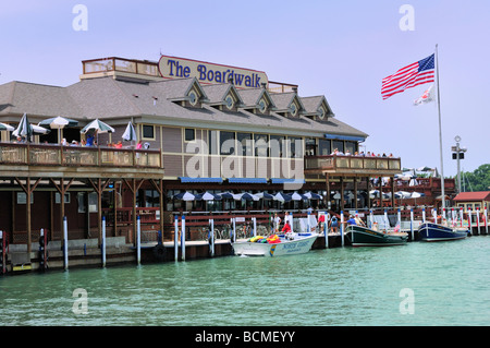 Il Boardwalk ristorante e marina a mettere nel vano in Ohio Foto Stock