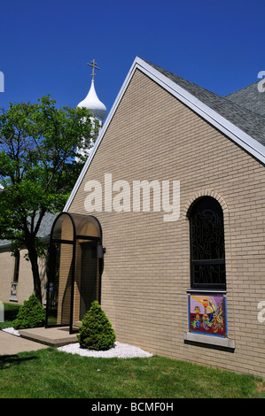 St Mary s bizantina chiesa cattolica a Marblehead Ohio Foto Stock