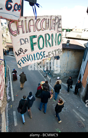 Il carnevale di Schignano Como italia Foto Stock
