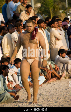 Kushti wrestling a Dubai Foto Stock