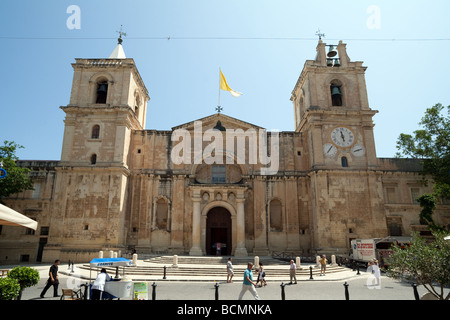 St Johns co cattedrale Valletta Malta Europe Foto Stock