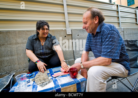 Milano Brera cartomanzia Foto Stock
