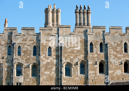 Dettaglio delle mura del Castello di Windsor Foto Stock