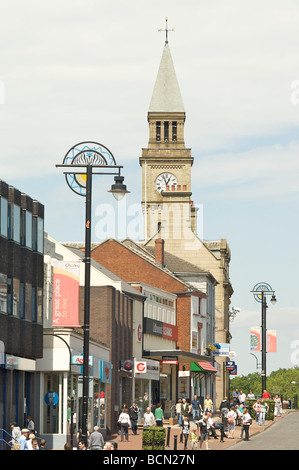 Città mercato di Chorley, Lancashire, Regno Unito Foto Stock