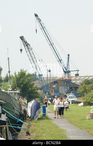 Glasson Dock, Lancaster Foto Stock