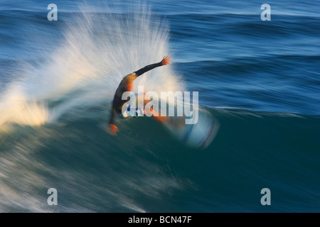 Surfista offuscata Foto Stock