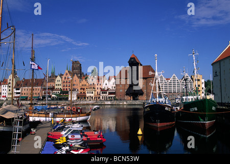 Polonia, Danzica, canale Motlawa Foto Stock