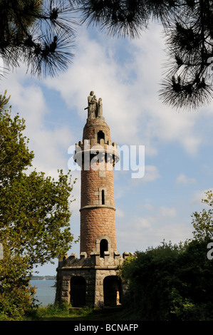 La torre di Kerroch su Brittany Foto Stock