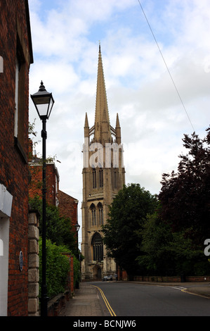 St James Church Louth ha il più alto la guglia in Inghilterra di ogni parrocchia anglicana chiesa, Lincolnshire rising iniziato qui Foto Stock