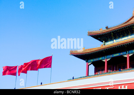 Piazza Tian'un Gate, Pechino, Cina Foto Stock