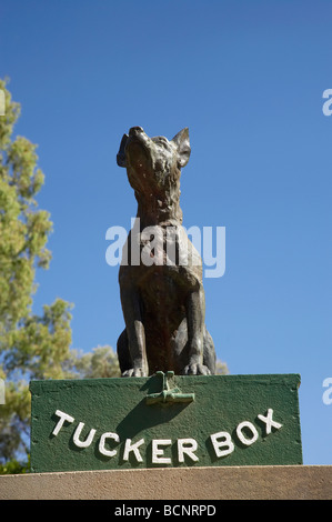 Cane sulla statua Tuccurbox Gundagai Sud del New South Wales AUSTRALIA Foto Stock