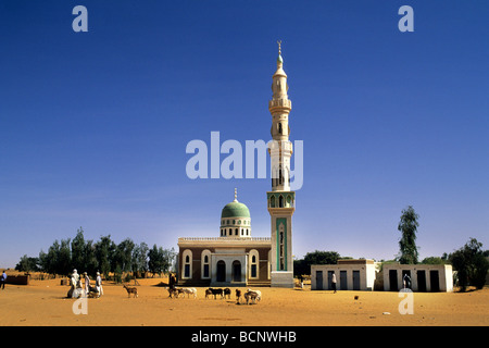 Sudan nubia tam tam moschea Foto Stock