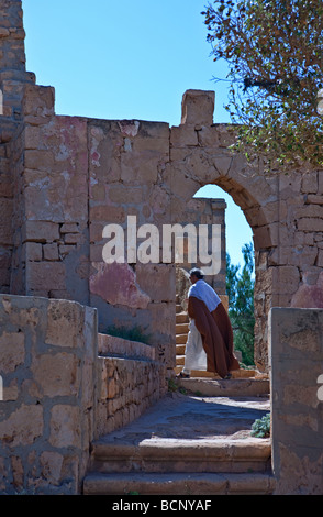 Libia il sito archaeologica di Tocra una fortezza ottomana Foto Stock