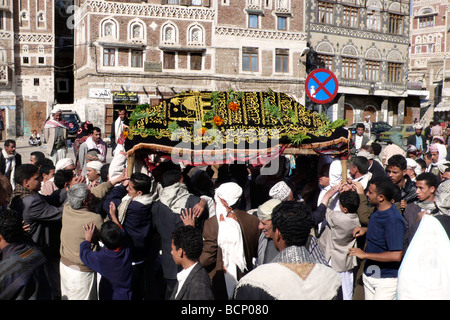 Yemen sana di un funerale Foto Stock