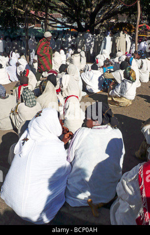 Etiopia lalibela funerale Foto Stock