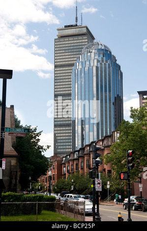 La vecchia e la nuova architettura in Boston, MA Foto Stock
