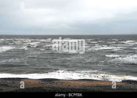 Tramonto sulla baia di Morecambe Lancashire Inghilterra Foto Stock