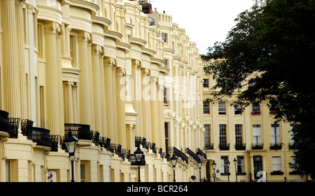 Stile Regency edifici con facciata in Brighton Il Brunswick Square Foto Stock