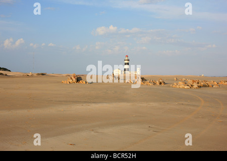 Algoa Bay faro sulla costa orientale del Sud Africa Foto Stock